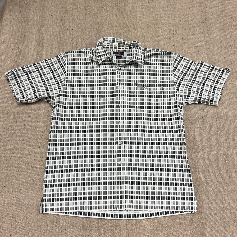 Vintage Southpole button Up‎ Shirt Mens XL White 2000s Y2K Baggy